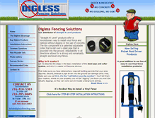 Tablet Screenshot of diglessfencing.com